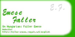 emese faller business card